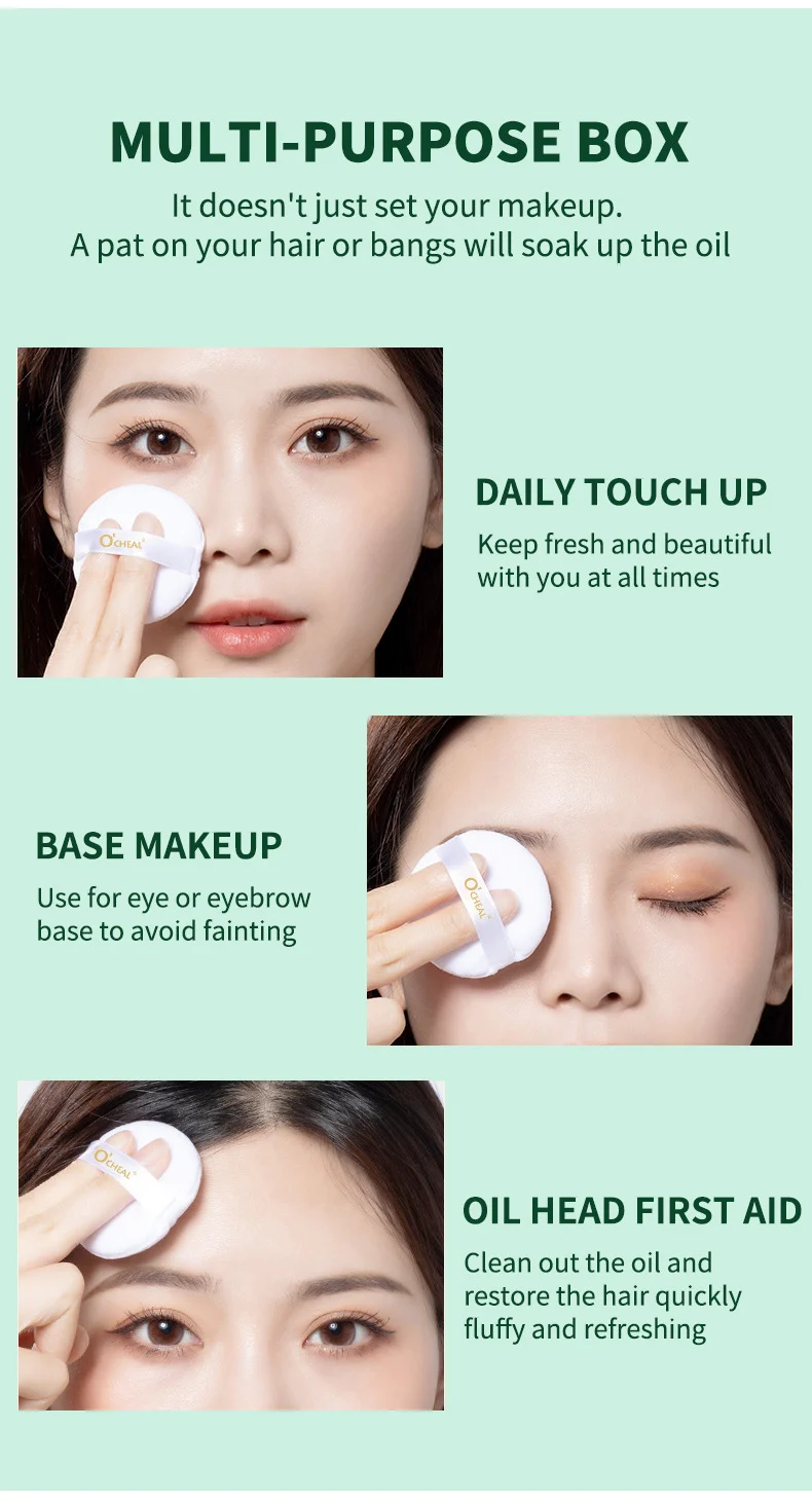 Green Tea Setting Powder 5g Oily Skin Control Mineral Loose Powder for Long-Lasting Matte Makeup 12 green tea setting powder 5g sit 4vqhxy3t desc 12