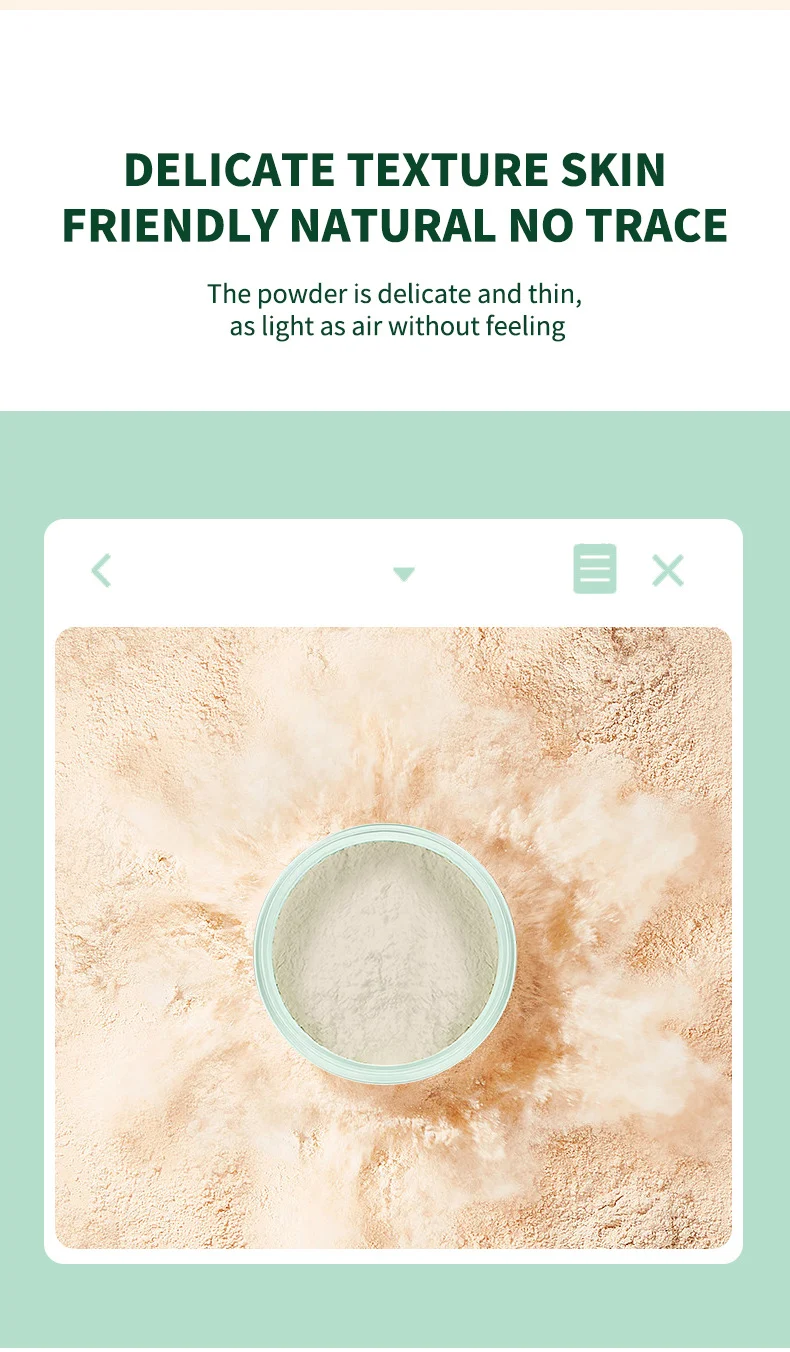 Green Tea Setting Powder 5g Oily Skin Control Mineral Loose Powder for Long-Lasting Matte Makeup 5 green tea setting powder 5g sit 4vqhxy3t desc 5