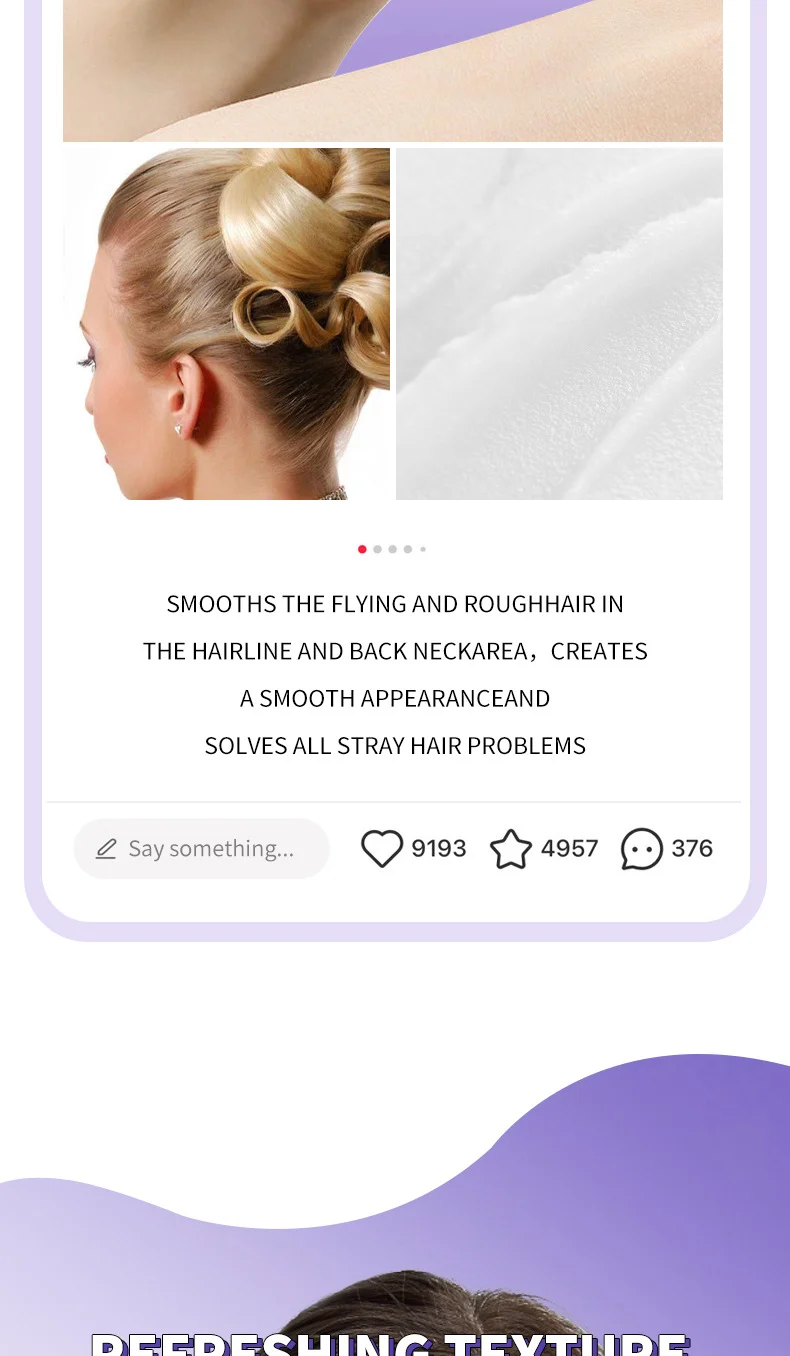 Hair Wax Stick for Flyaways and Styling Refreshing Shaping Non-Greasy 40g 4 hair wax stick flyaways styling refreshing shaping non greasy sit jave24qc desc 4