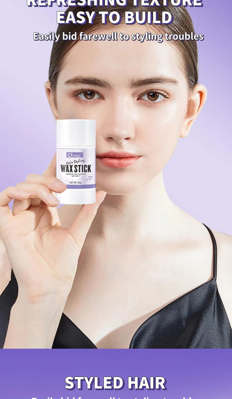 Hair Wax Stick for Flyaways and Styling Refreshing Shaping Non-Greasy 40g 5 hair wax stick flyaways styling refreshing shaping non greasy sit jave24qc desc 5