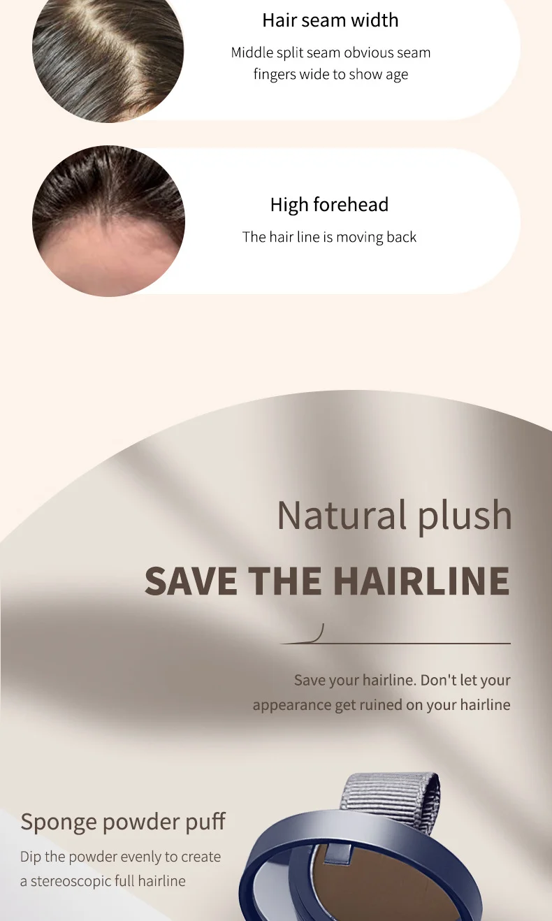 Hairline Powder Waterproof Sweatproof 5g Hair Fill & Contour Makeup Stick 3 hairline powder waterproof sweatproof 5g hair fill contour makeup stick sit erh8nufw desc 3