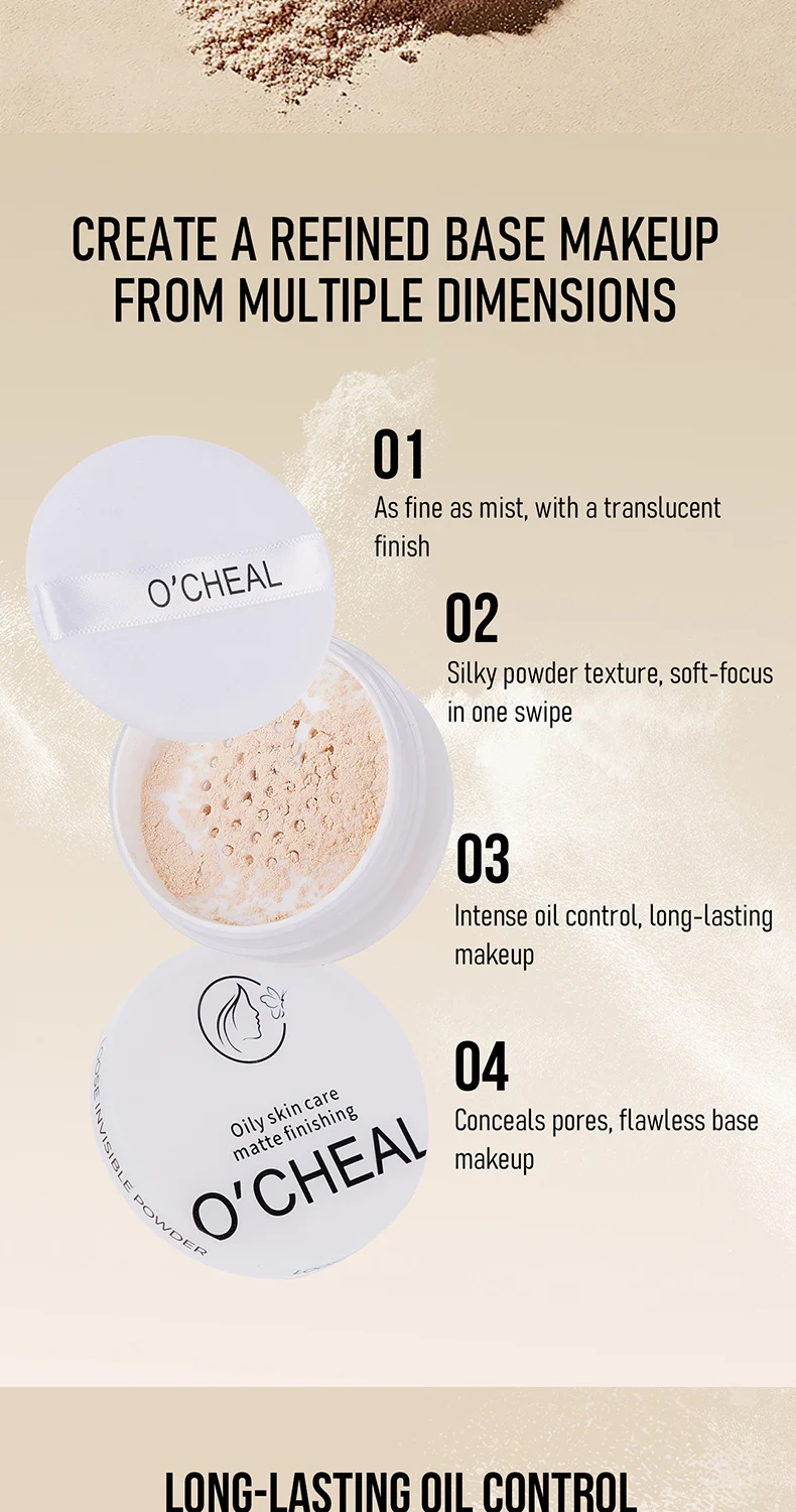 Invisible Loose Powder Matte Oil Control Long-lasting Setting Powder 12g 4 invisible loose powder matte oil control setting powder 12g sit dsh4wgsf desc 4