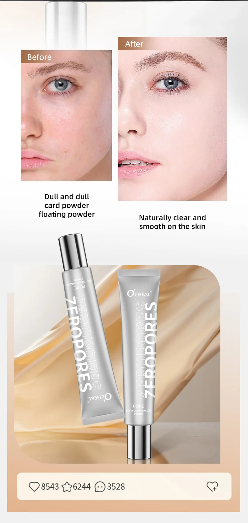 Invisible Pore Primer Soft Focus Makeup Foundation for Smooth Skin 20g 7 invisible pore primer soft focus foundation sit enhmv843 desc 7