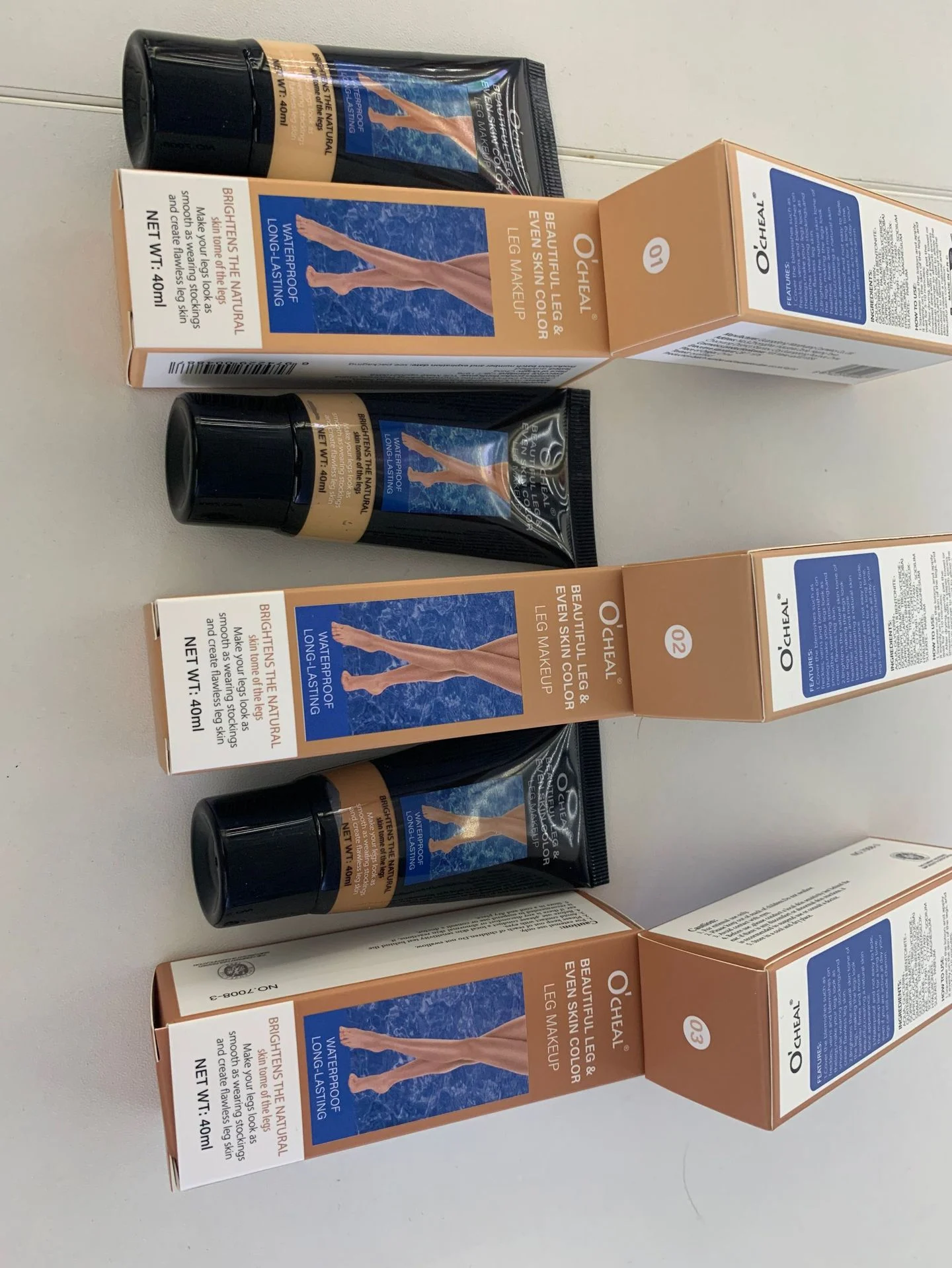 Leg Makeup Cream 40ml Waterproof Full Coverage Airbrush Concealer for Smooth Flawless Legs 3 leg makeup cream waterproof airbrush concealer sit a3f6fzt8 desc 3