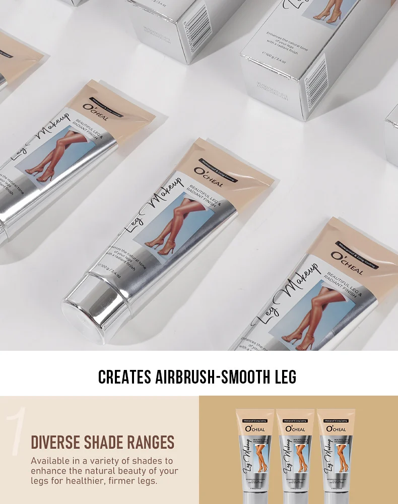 Leg Makeup Waterproof Self Tanner 100g Enhances Natural Tone Airbrush Smooth Finish 10 leg makeup waterproof self tanner 100g sit 4q4xtrn8 desc 10