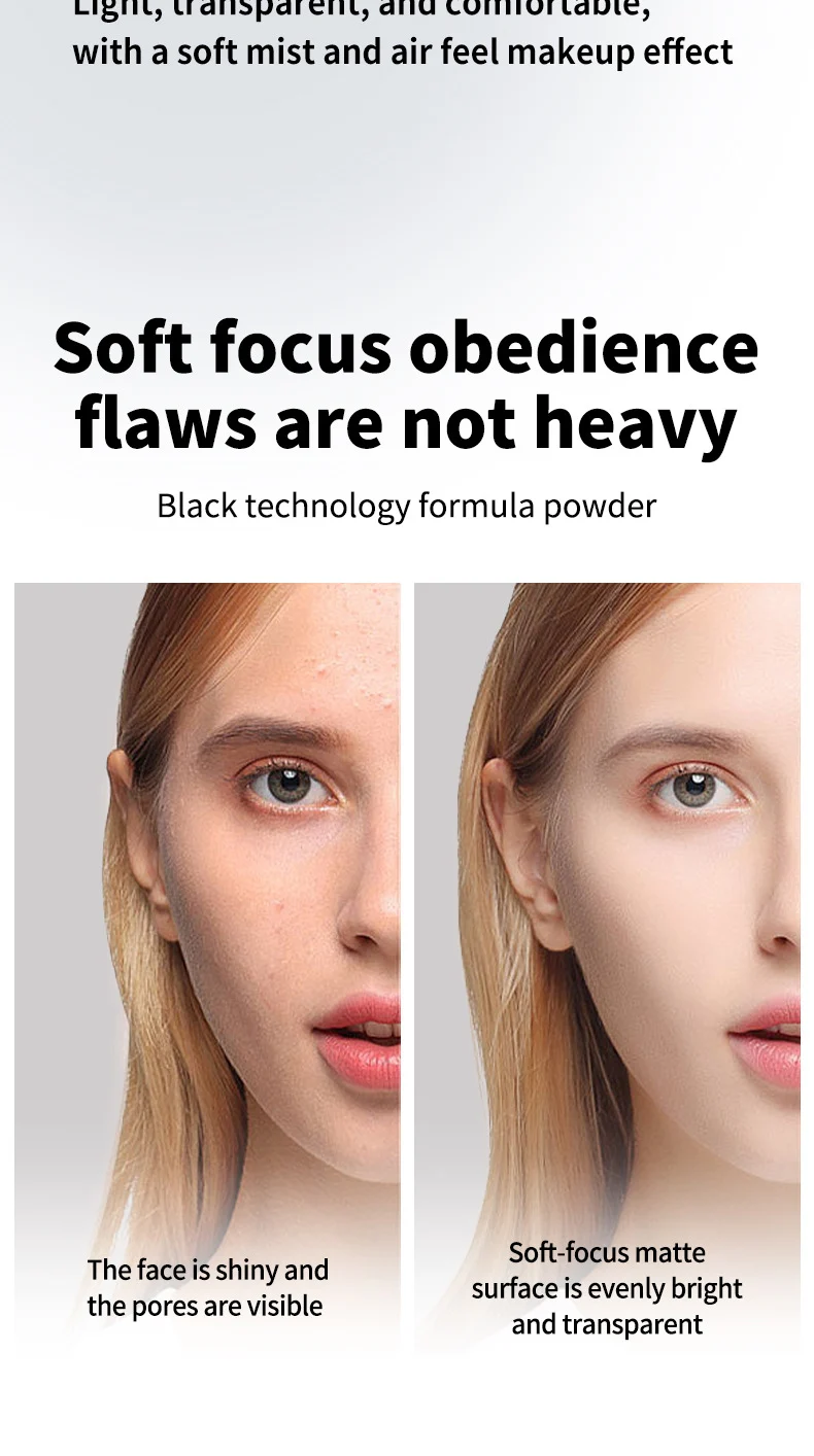 Lightweight Soft-Focus Setting Powder Compact Airy Long-Lasting Oil Control 8 lightweight soft focus setting powder compact sit 8g9wqkuw desc 8