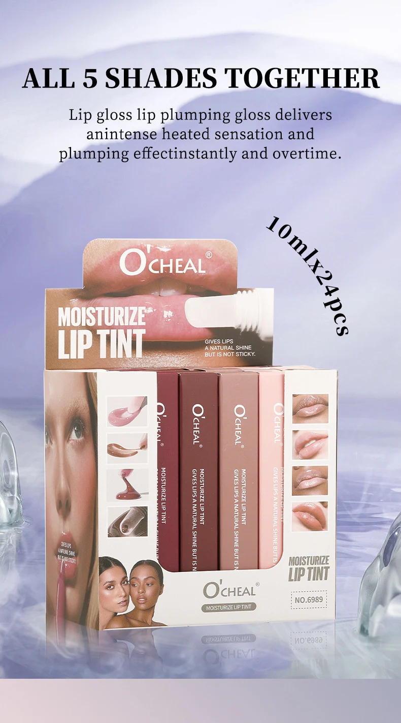 Lip Gloss & Lip Tint Plumping Hydrating Gloss 10ml Non-Sticky Shine 18 lip gloss lip tint plumping hydrating gloss 10ml sit s8f4w5mt desc 18