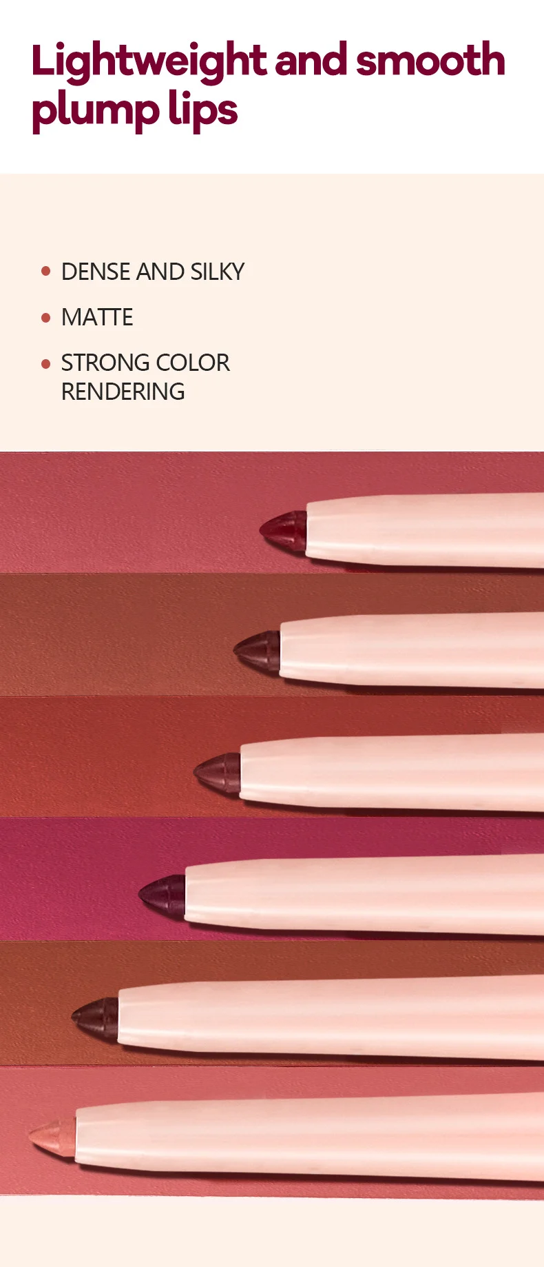 Lip Liner Waterproof Long Lasting Matte Lip Pencil 0.3g 4 lip liner waterproof long lasting matte lip pencil 0 3g sit 5d26t9nt desc 4