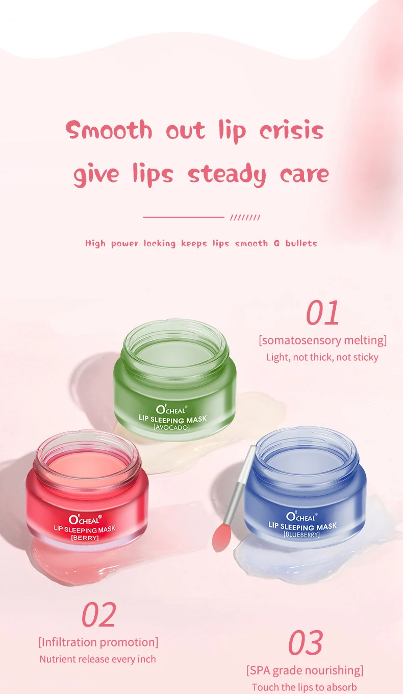 Lip Sleeping Mask Nourishing Repairing Jelly Overnight Lip Balm Moisturizing Exfoliating Lip Care 6 lip sleeping mask nourishing repairing jelly overnight lip balm sit q7c7uqz7 desc 6