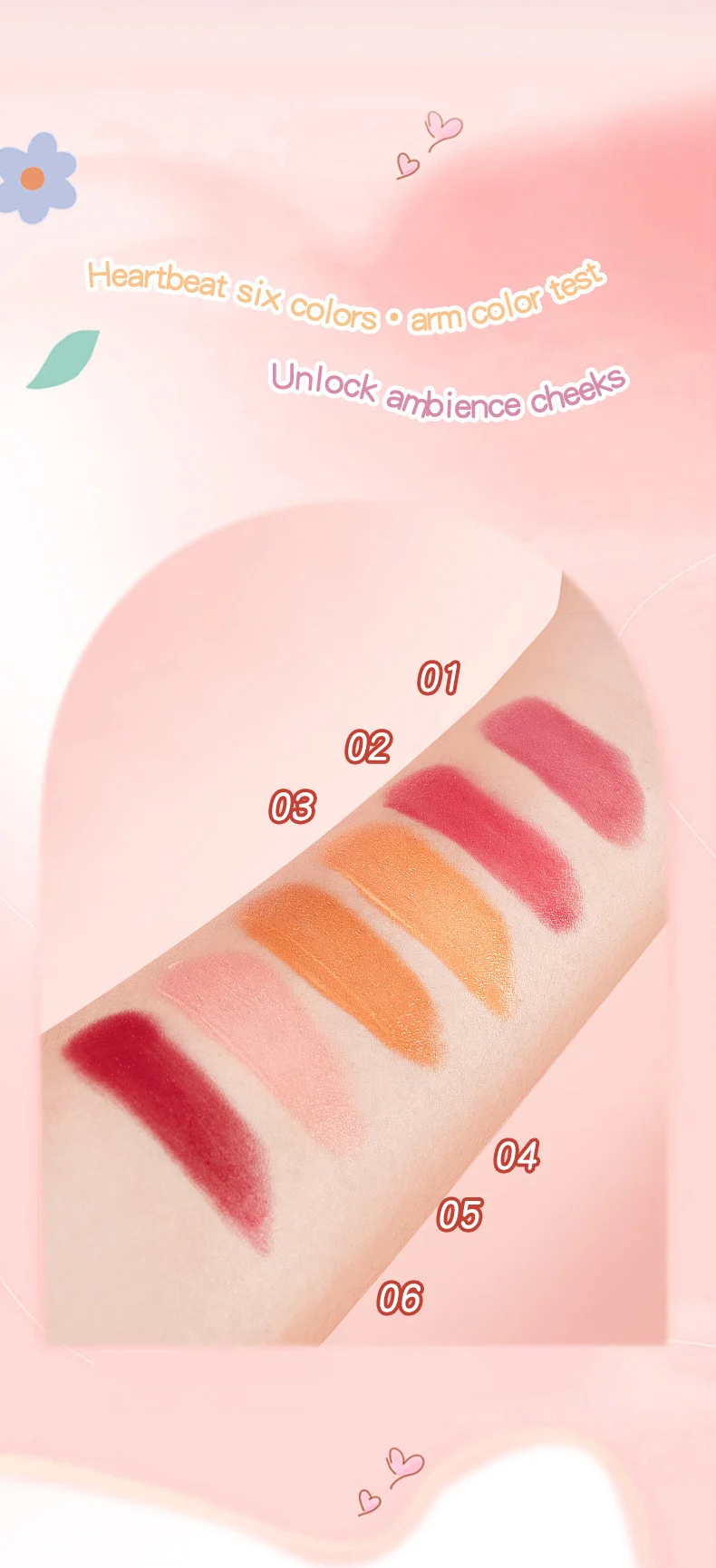 Liquid Blush Soft Liquid Blusher 3ml Matte Press-On Stick Long Lasting Cheek Color 4 liquid blush soft liquid blusher 3ml matte press on stick sit f8n88pba desc 4