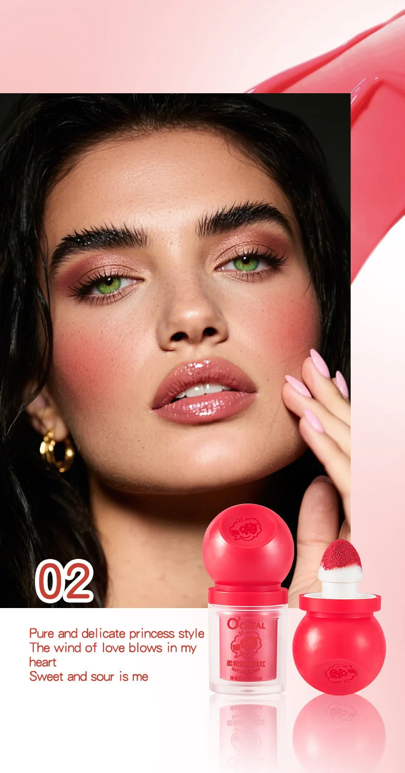 Liquid Blush Soft Liquid Blusher 3ml Matte Press-On Stick Long Lasting Cheek Color 5 liquid blush soft liquid blusher 3ml matte press on stick sit f8n88pba desc 5