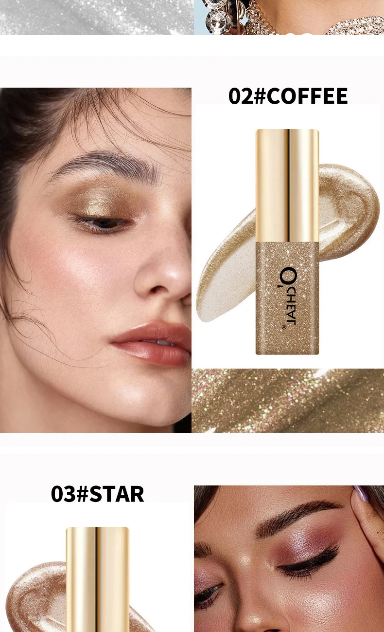 Liquid Eyeshadow Glitter & Glow Mini 7 Colors Waterproof Long-Lasting Shimmer Highlighter 8 liquid eyeshadow glitter mini 7 colors sit 675pduwd desc 8