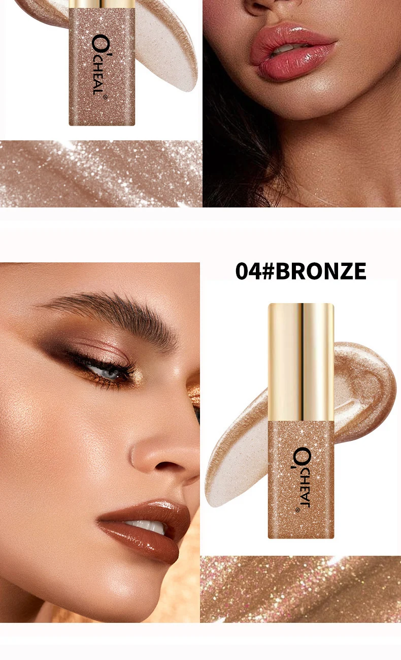 Liquid Eyeshadow Glitter & Glow Mini 7 Colors Waterproof Long-Lasting Shimmer Highlighter 9 liquid eyeshadow glitter mini 7 colors sit 675pduwd desc 9