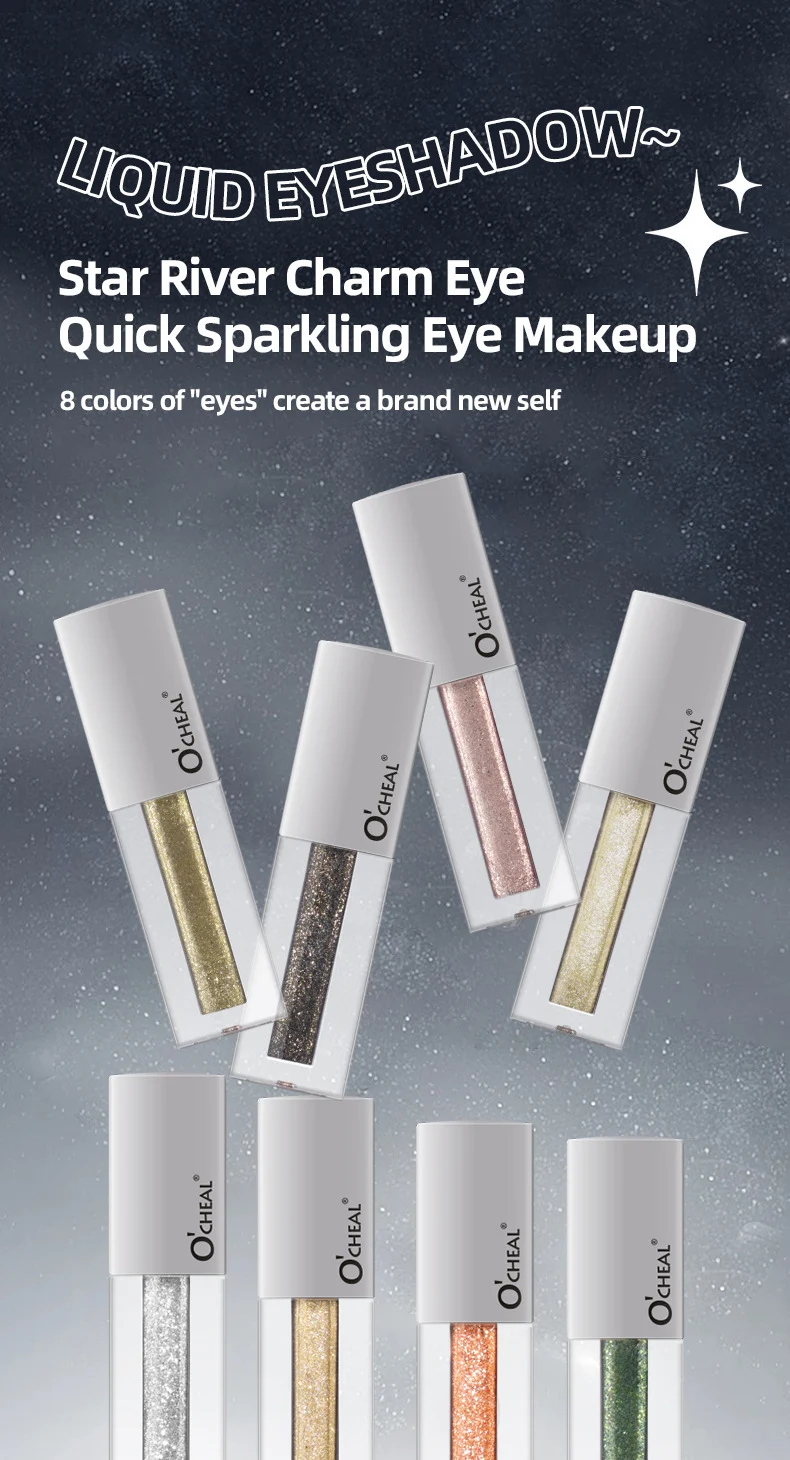 Liquid Eyeshadow Shimmer Highlighter Glitter Eyeshadow for Stage Makeup 1 liquid eyeshadow shimmer highlighter glitter 4ml sit zuwgwnxd desc 1