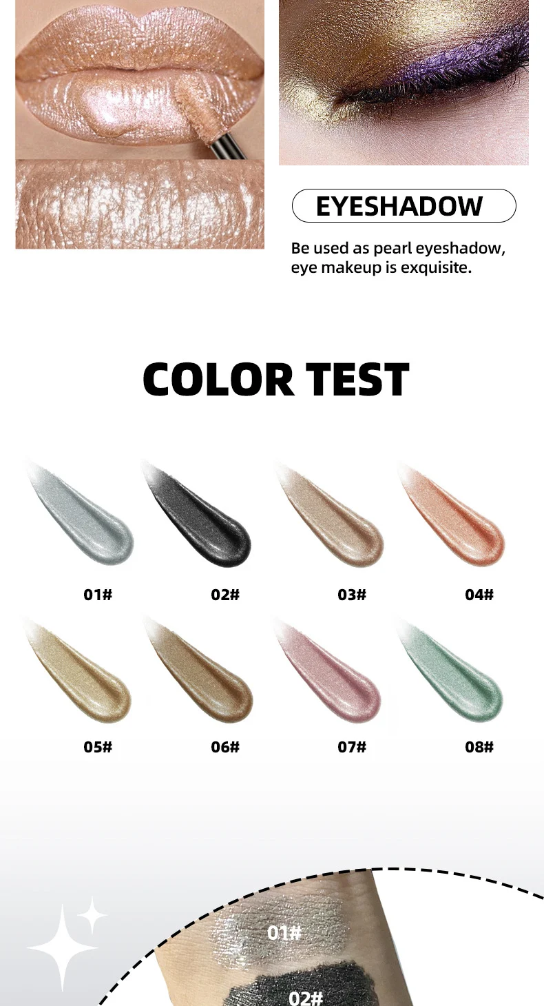 Liquid Eyeshadow Shimmering Glitter Eye Makeup Long-lasting Sparkling Metallic 11 liquid eyeshadow shimmering glitter sparkling metallic sit dfm9e5e3 desc 11