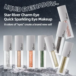 O'CHEAL Waterproof Liquid Eyeshadow with Shimmer Glitter for Long-Lasting Eye Makeup