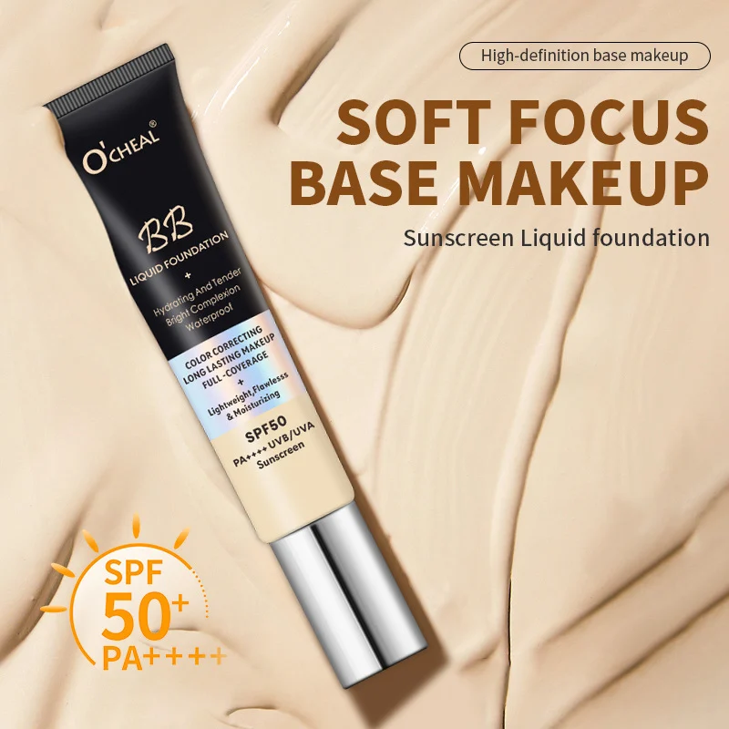 liquid-foundation-bb-cream-sit-cu9ky6v5-1 O'CHEAL Hydrating Waterproof BB Cream Foundation SPF50 PA++++ Full Coverage Long Lasting