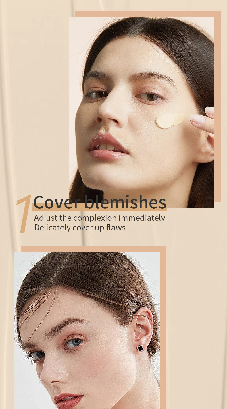 O'CHEAL Hydrating Waterproof BB Cream Foundation SPF50 PA++++ Full Coverage Long Lasting 5 liquid foundation bb cream sit cu9ky6v5 desc 5