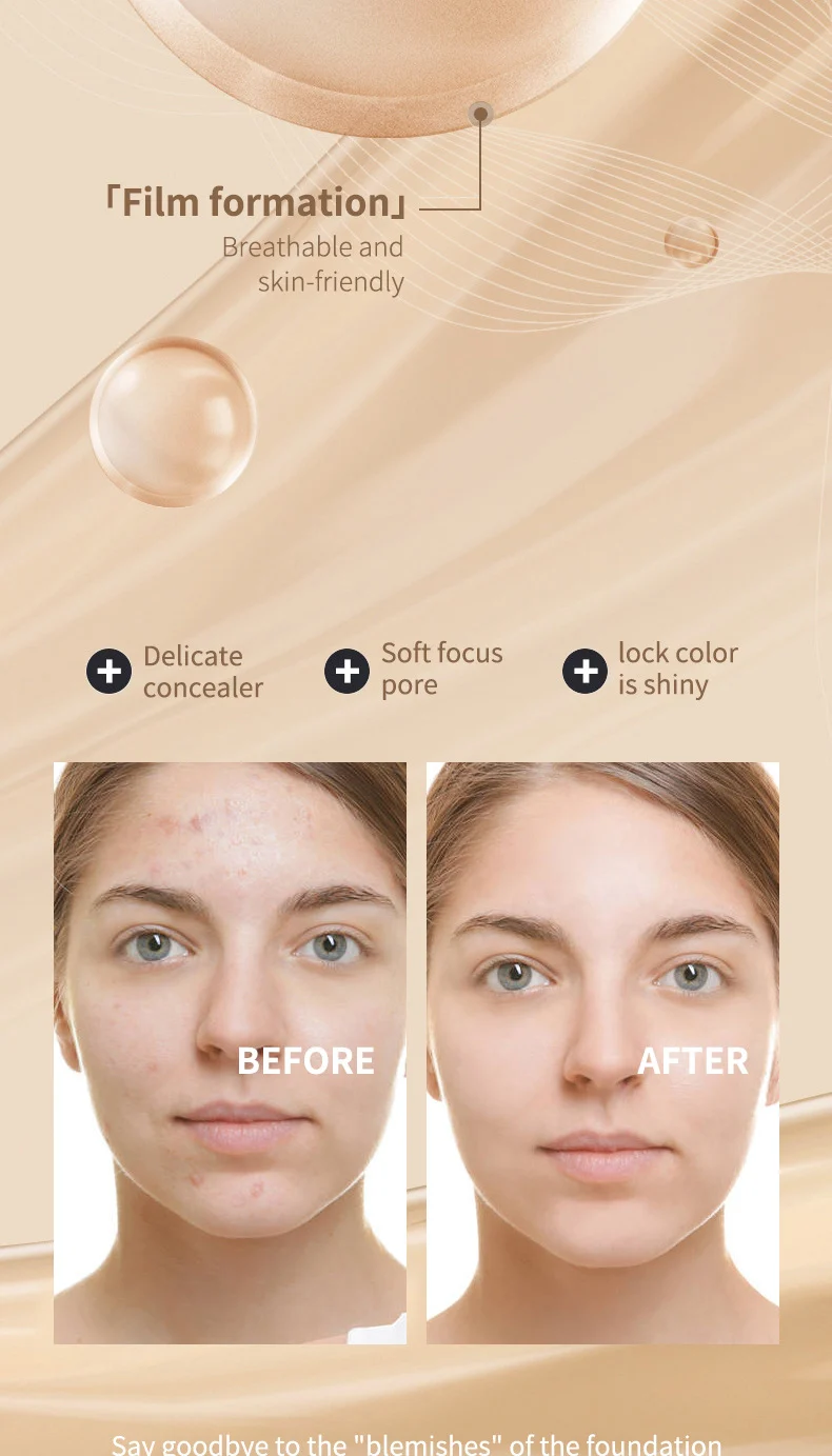 Liquid Foundation Long Lasting Full Coverage Moisturizing Concealer BB Cream 8 long lasting liquid foundation full coverage moisturizing bb cream sit 3du3atyy desc 8
