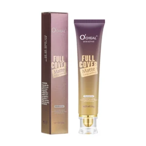 Long Lasting Liquid Foundation Skin-Active Full Cover Matte Flawless 24h Breathable Moisturizing Foundation Makeup