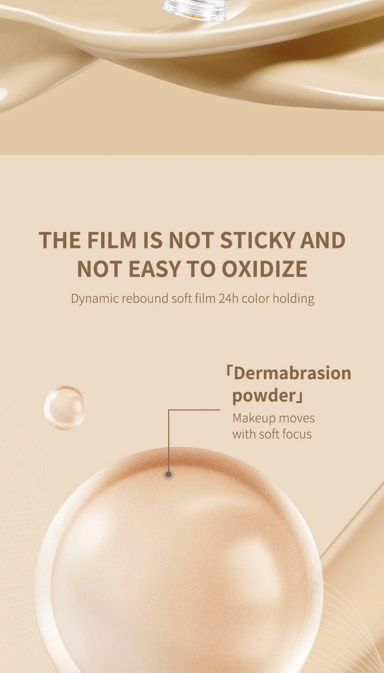 Long Lasting Liquid Foundation Skin-Active Full Cover Matte Flawless 24h Breathable Moisturizing Foundation Makeup 7 long lasting liquid foundation skin active full cover sit uwv683fw desc 7