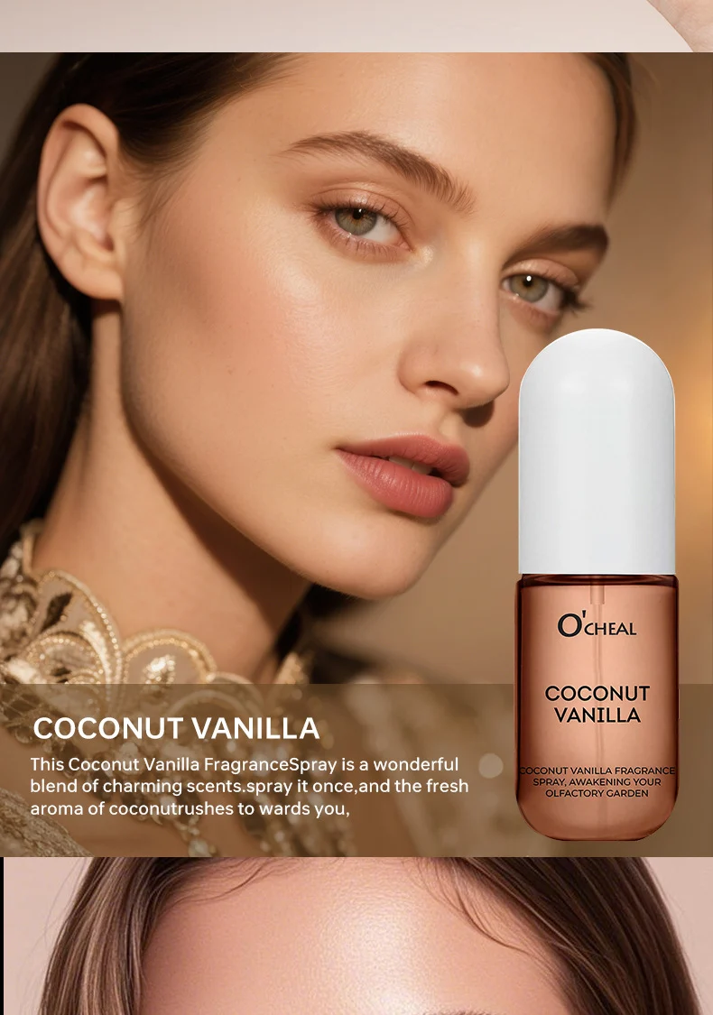 Long Lasting Perfume Spray for Women, Wilderness Rose & Coconut Vanilla Fragrance, 70g 11 long lasting perfume spray wilderness rose coconut vanilla sit xkrswgwu desc 11