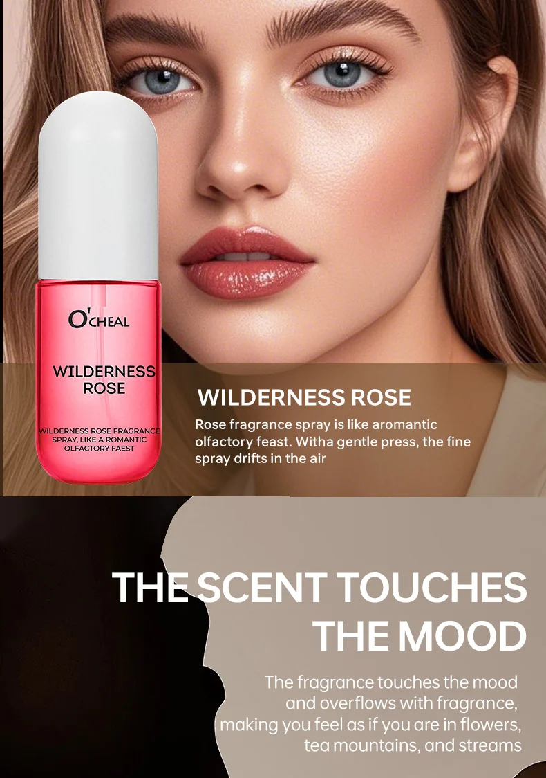 Long Lasting Perfume Spray for Women, Wilderness Rose & Coconut Vanilla Fragrance, 70g 12 long lasting perfume spray wilderness rose coconut vanilla sit xkrswgwu desc 12