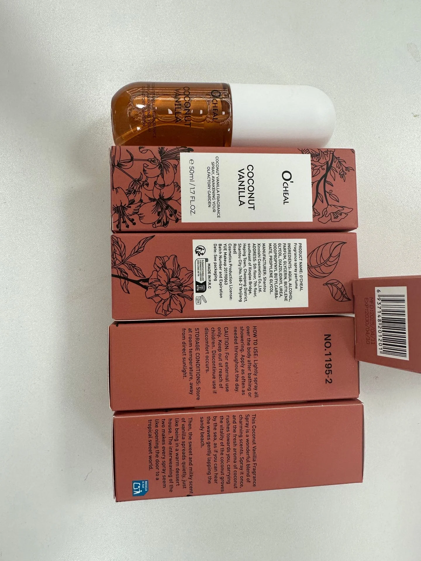 Long Lasting Perfume Spray for Women, Wilderness Rose & Coconut Vanilla Fragrance, 70g 3 long lasting perfume spray wilderness rose coconut vanilla sit xkrswgwu desc 3