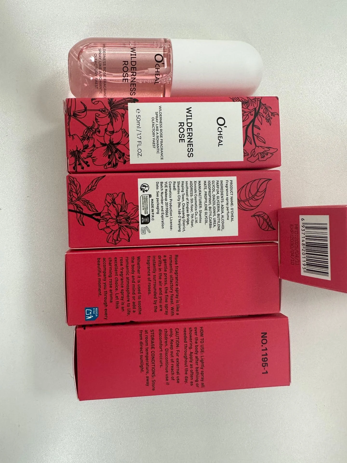 Long Lasting Perfume Spray for Women, Wilderness Rose & Coconut Vanilla Fragrance, 70g 4 long lasting perfume spray wilderness rose coconut vanilla sit xkrswgwu desc 4