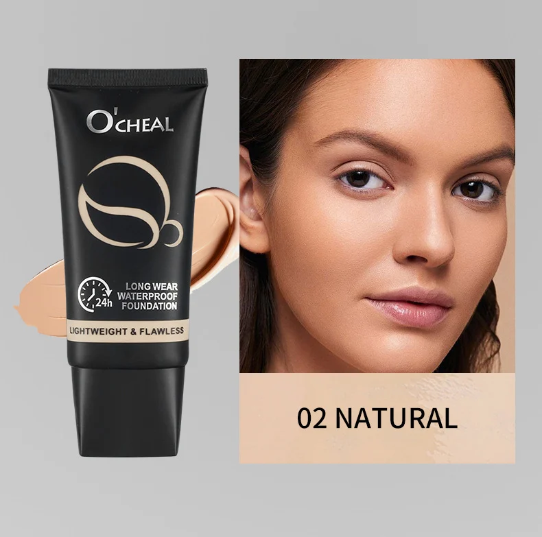 Long Wear Waterproof Foundation Full Coverage Makeup with Brush 12 long wear waterproof foundation full coverage brush sit kddxpydw desc 12