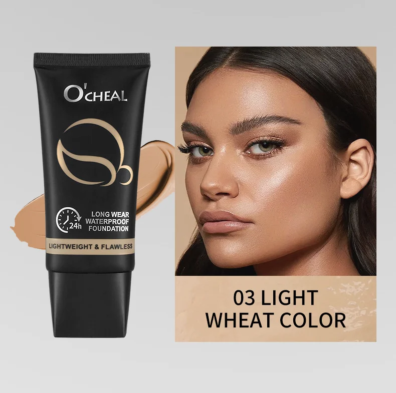 Long Wear Waterproof Foundation Full Coverage Makeup with Brush 13 long wear waterproof foundation full coverage brush sit kddxpydw desc 13