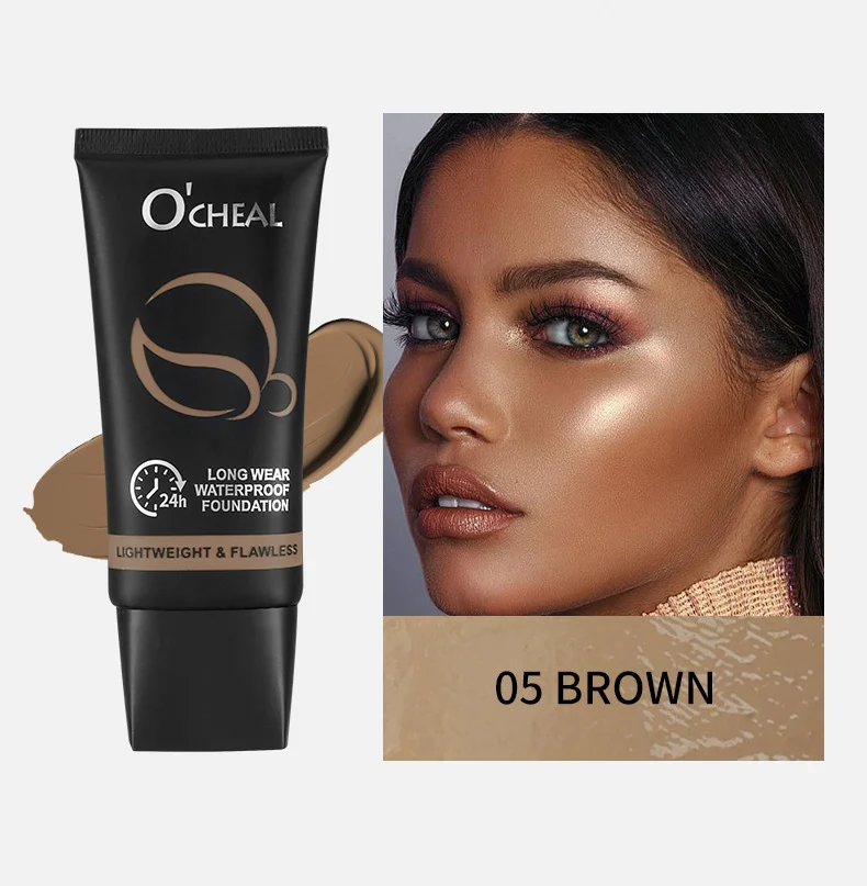 Long Wear Waterproof Foundation Full Coverage Makeup with Brush 15 long wear waterproof foundation full coverage brush sit kddxpydw desc 15