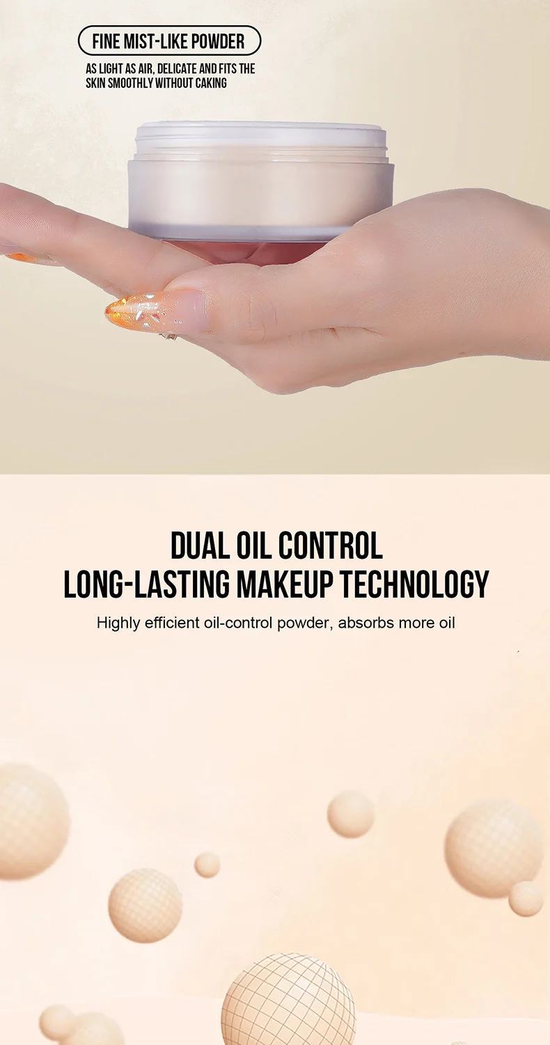 Loose Invisible Powder Oil Control Setting Powder Silky Matte Finish Poreless Long-Lasting Makeup 10 loose invisible powder oil control setting powder sit 6pz3cfcu desc 10
