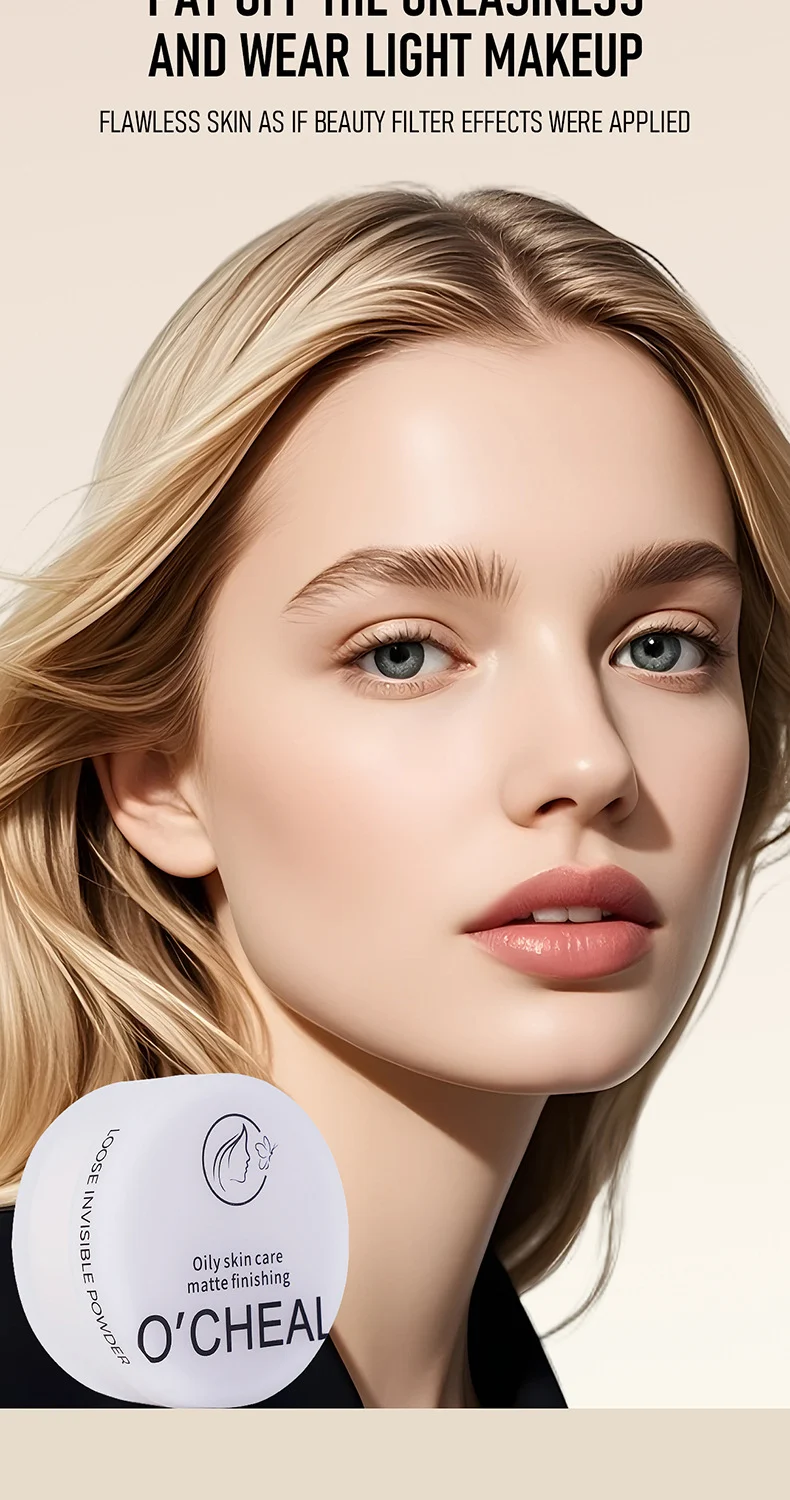 Loose Invisible Powder Oil Control Setting Powder Silky Matte Finish Poreless Long-Lasting Makeup 6 loose invisible powder oil control setting powder sit 6pz3cfcu desc 6