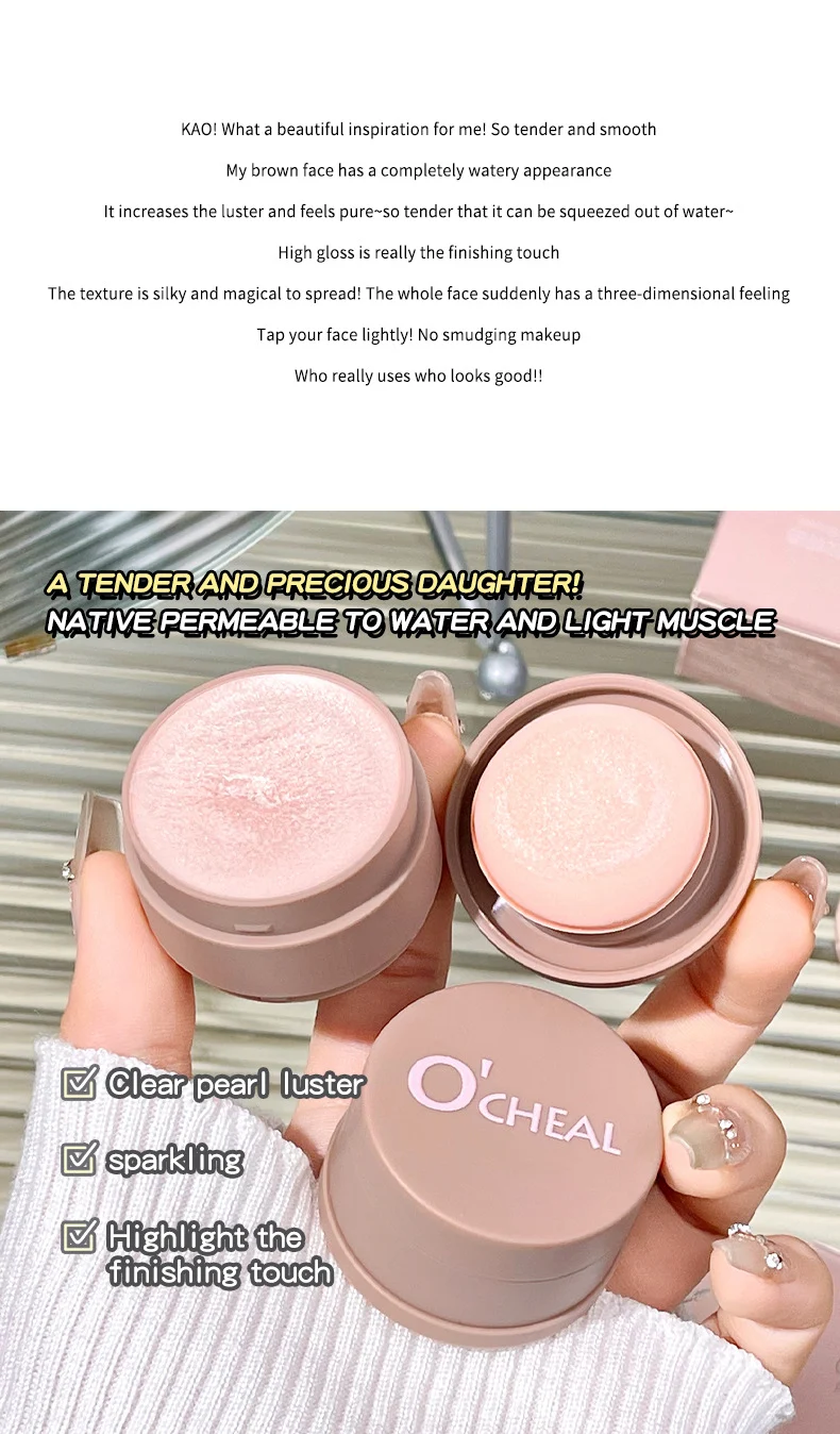 Luminous Highlighter Cream Multi-Use Natural Glow Makeup Balm 3 luminous highlighter cream multi use natural glow sit p4khzrwg desc 3