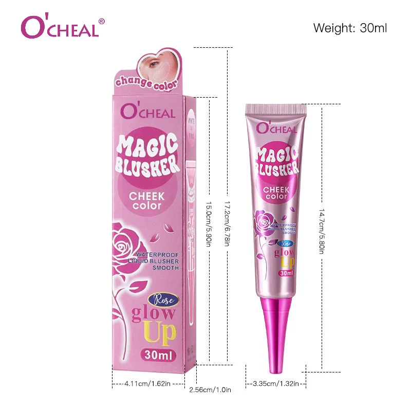 Magic Blusher Liquid Blush Waterproof Temp-Sensitive Color-Change 13 magic blusher liquid blush waterproof temp sensitive color change sit trprkt7h desc 13