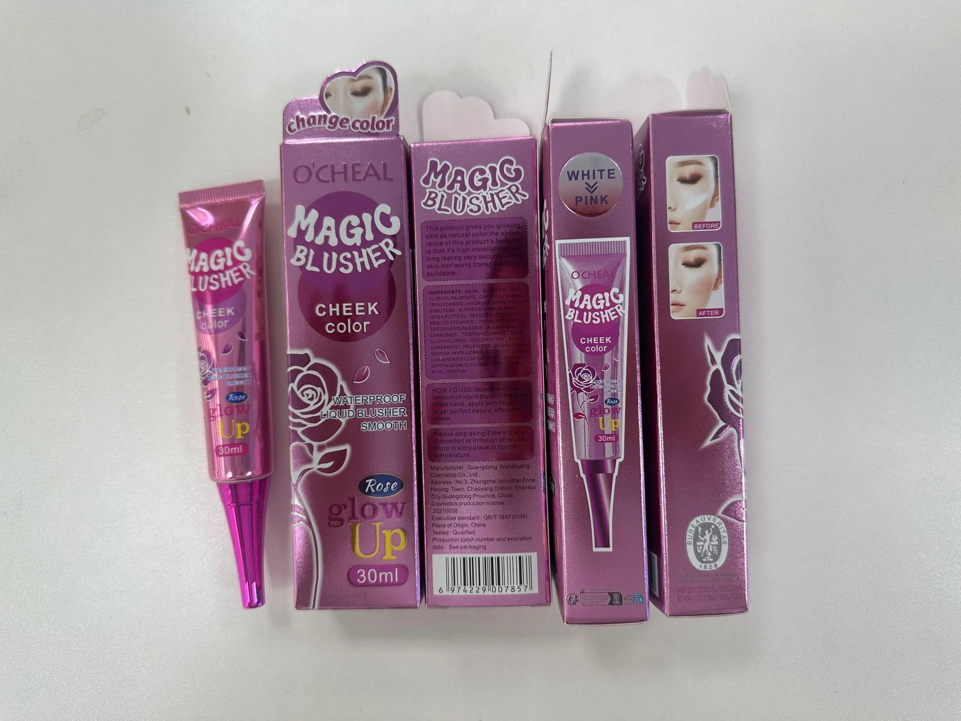 Magic Blusher Liquid Blush Waterproof Temp-Sensitive Color-Change 3 magic blusher liquid blush waterproof temp sensitive color change sit trprkt7h desc 3