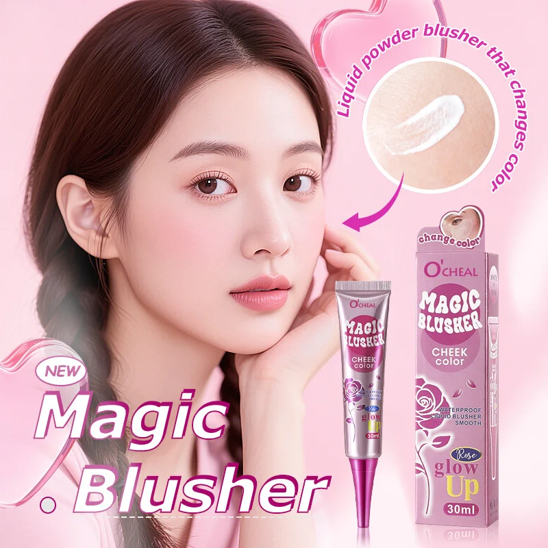 Magic Blusher Liquid Blush Waterproof Temp-Sensitive Color-Change 4 magic blusher liquid blush waterproof temp sensitive color change sit trprkt7h desc 4