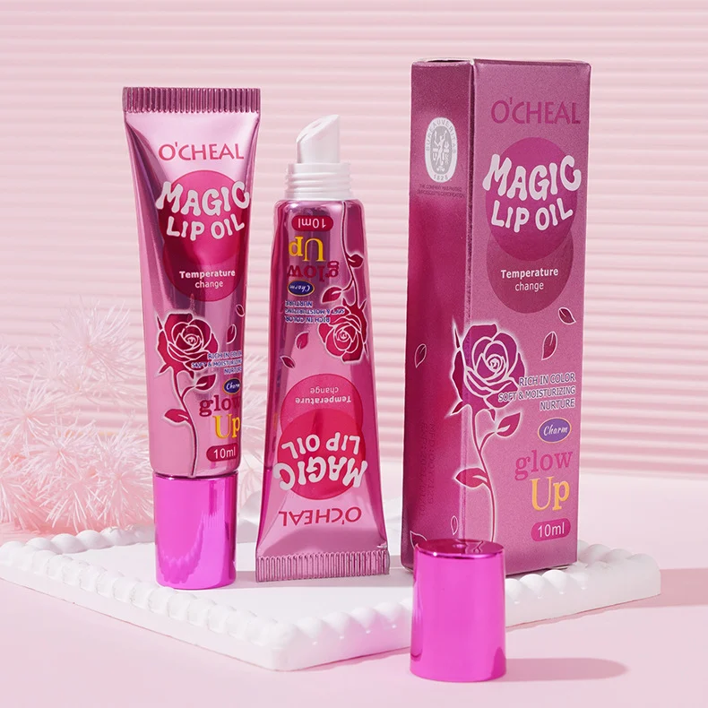 Magic Lip Oil Temperature Change Thermo-chromic Nourishing Glossy Lip Treatment 10ml 11 magic lip oil temperature change thermochromic 10ml sit peafz5sx desc 11