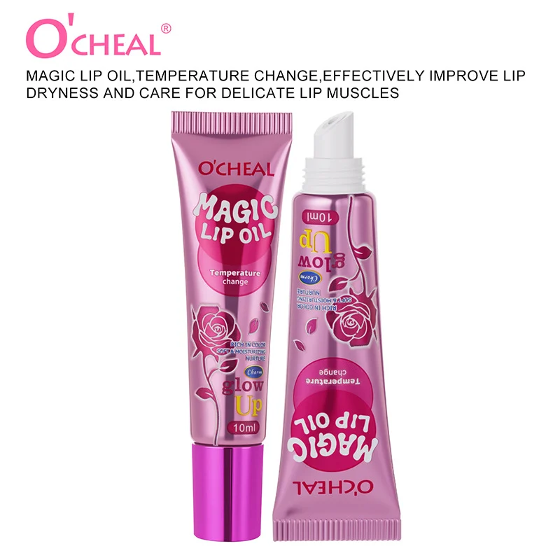 Magic Lip Oil Temperature Change Thermo-chromic Nourishing Glossy Lip Treatment 10ml 15 magic lip oil temperature change thermochromic 10ml sit peafz5sx desc 15