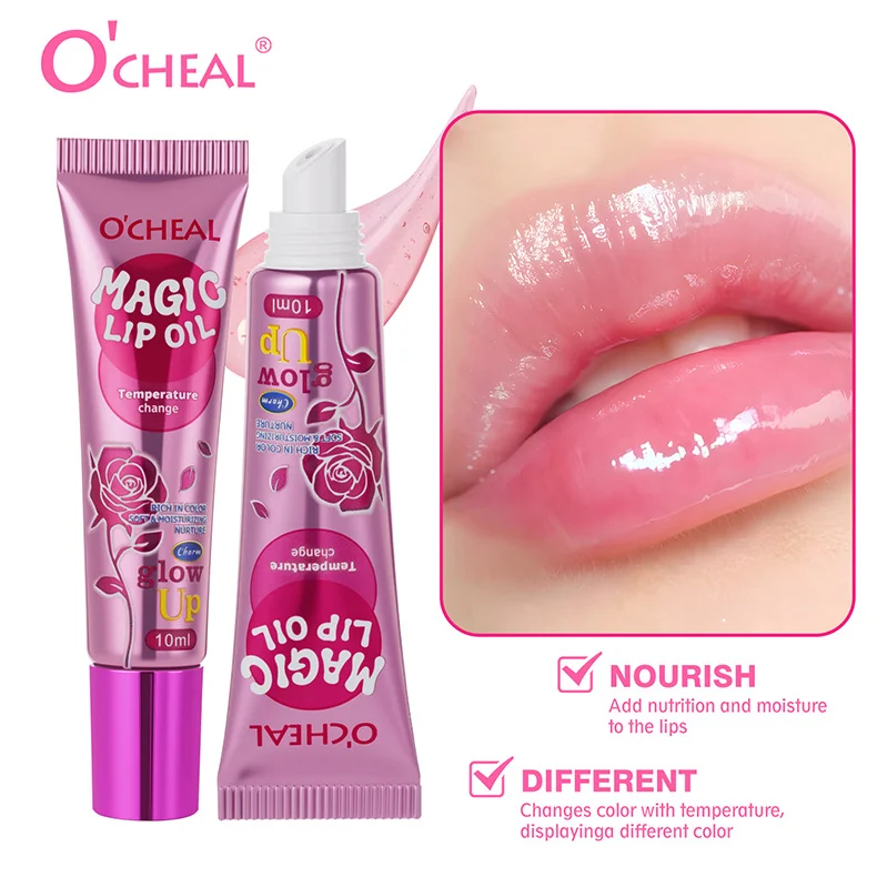 Magic Lip Oil Temperature Change Thermo-chromic Nourishing Glossy Lip Treatment 10ml 16 magic lip oil temperature change thermochromic 10ml sit peafz5sx desc 16