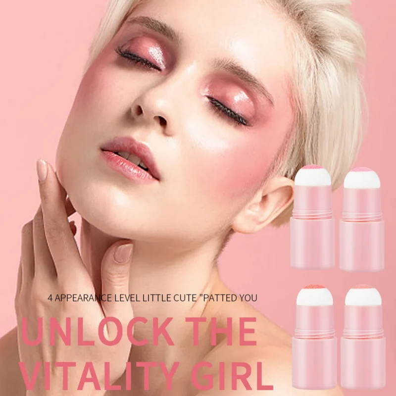 matte-blusher-stick-sponge-head-ocheal-sit-x23x6bqc-1 Matte Blusher Stick Long-Lasting Cream-to-Powder Cheek Tint with Built-in Sponge Head