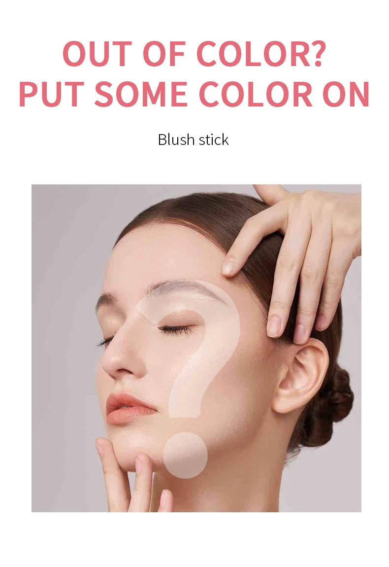 Matte Blusher Stick Long-Lasting Cream-to-Powder Cheek Tint with Built-in Sponge Head 2 matte blusher stick sponge head ocheal sit x23x6bqc desc 2