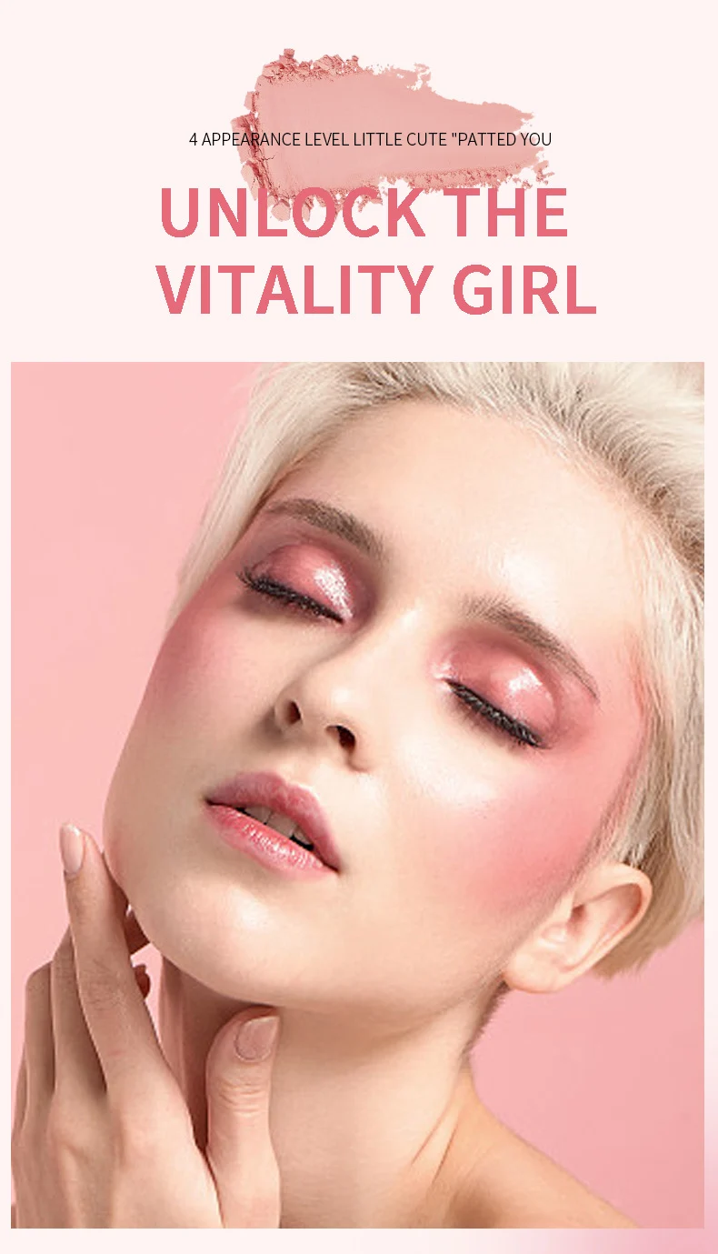 Matte Blusher Stick Long-Lasting Cream-to-Powder Cheek Tint with Built-in Sponge Head 4 matte blusher stick sponge head ocheal sit x23x6bqc desc 4