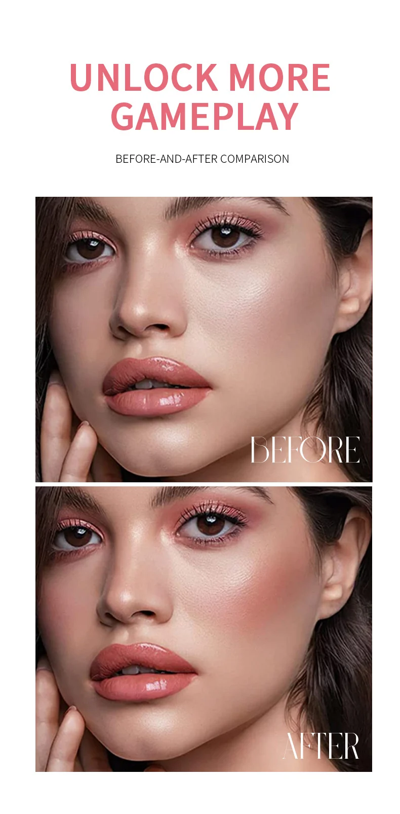 Matte Blusher Stick Long-Lasting Cream-to-Powder Cheek Tint with Built-in Sponge Head 7 matte blusher stick sponge head ocheal sit x23x6bqc desc 7