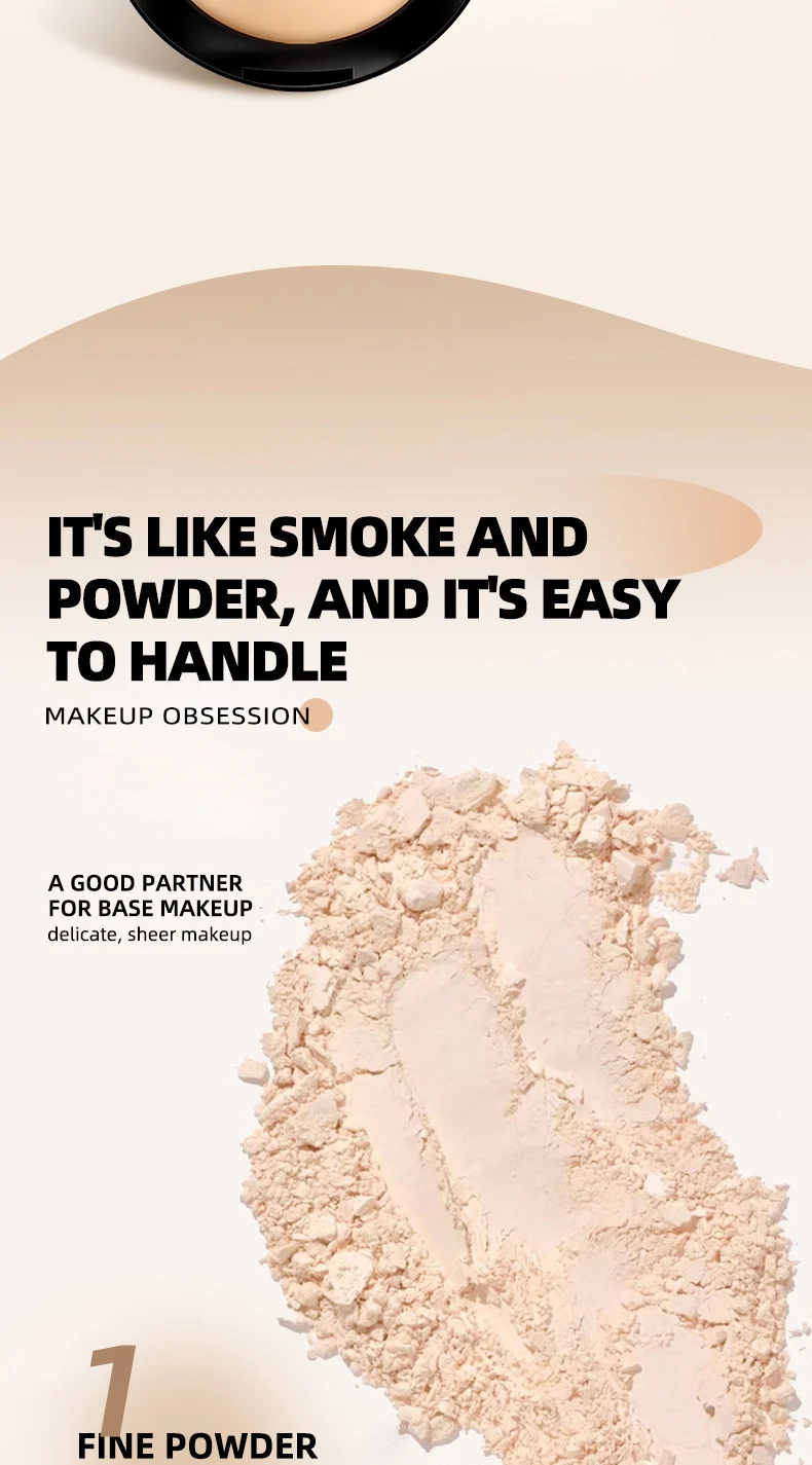 Matte Finishing Powder Oil-Control Concealer Setting Powder Lightweight Breathable Waterproof 4 matte finishing powder oil control concealer setting powder lightweight breathable waterproof sit ay82cdcz desc 4