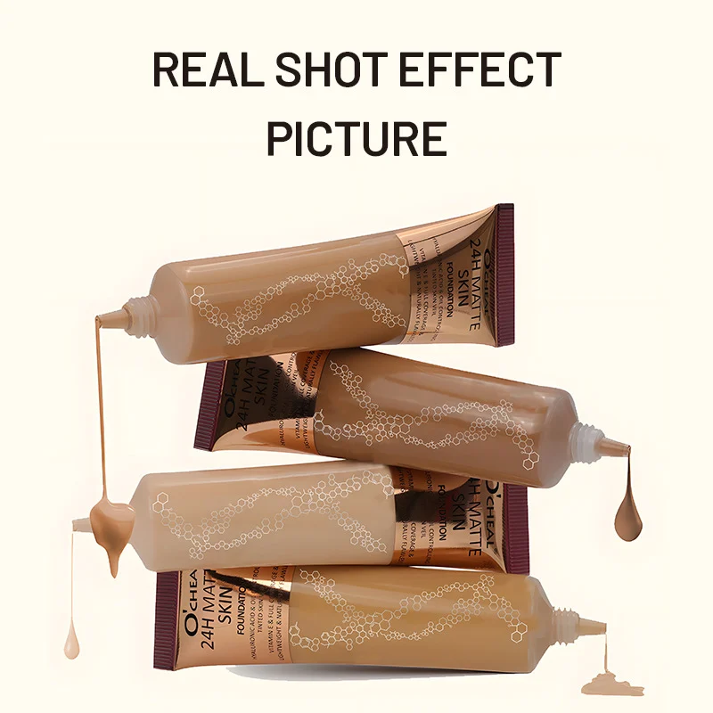 matte-foundation-liquid-24h-long-lasting-full-coverage-oil-control-sit-cy3x5eay-1 O'CHEAL 24H Matte Skin Foundation Liquid in multiple shades for flawless, long-lasting coverage