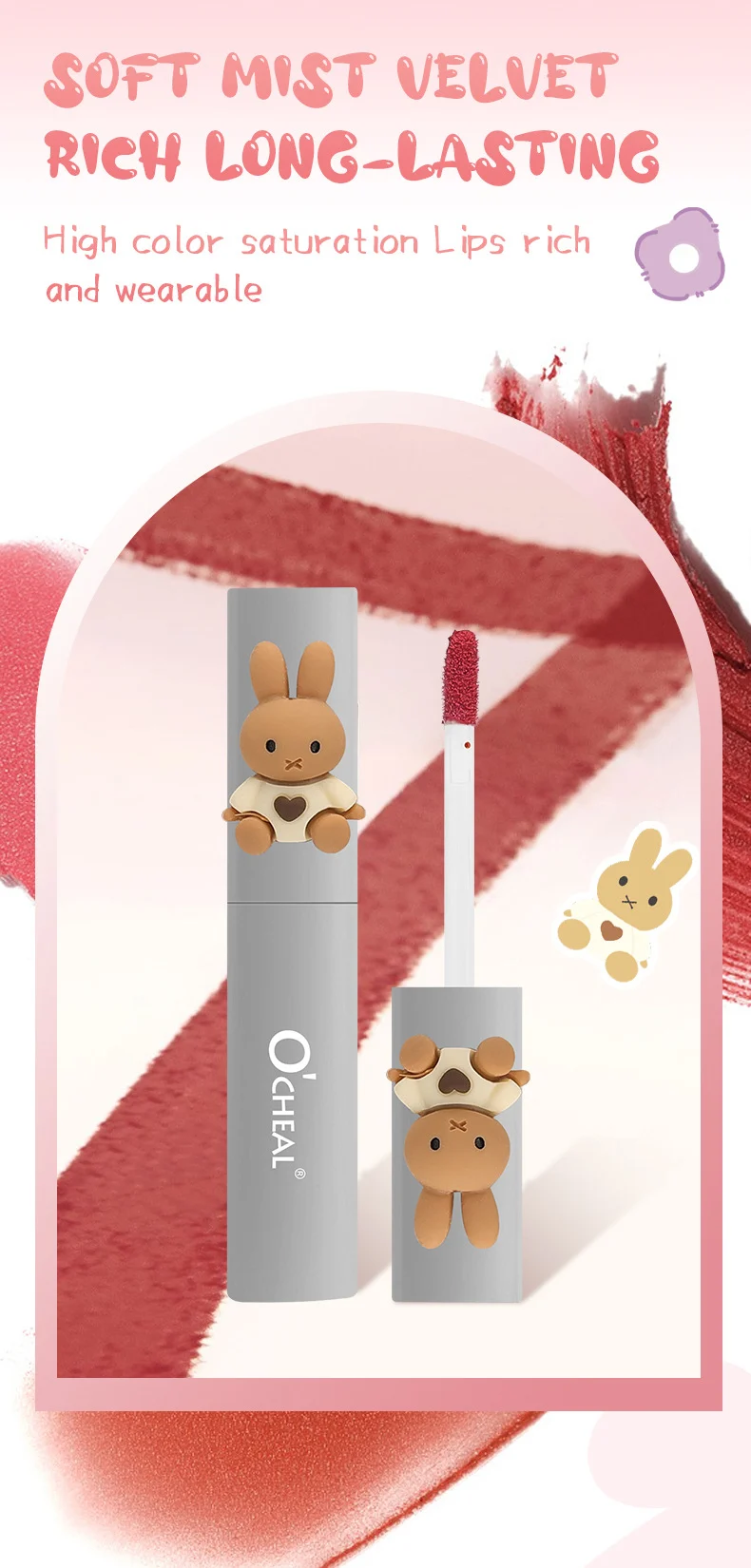 Matte Lip Gloss Long Lasting Transfer Proof Feather Light Velvet Lip Tint 3g 2 matte lip gloss transfer proof feather light velvet lip tint sit mcnhhkgq desc 2