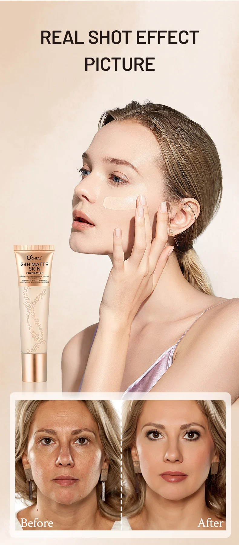 Matte Liquid Foundation Oil Control Full Coverage Long-Lasting Makeup Foundation 30ml 3 matte liquid foundation oil control full coverage sit wxxr6qgr desc 3