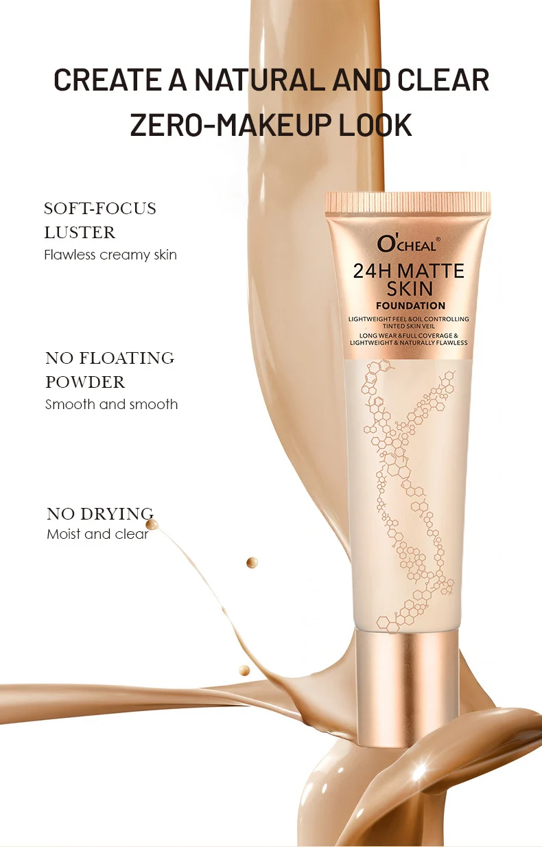 Matte Liquid Foundation Oil Control Full Coverage Long-Lasting Makeup Foundation 30ml 5 matte liquid foundation oil control full coverage sit wxxr6qgr desc 5